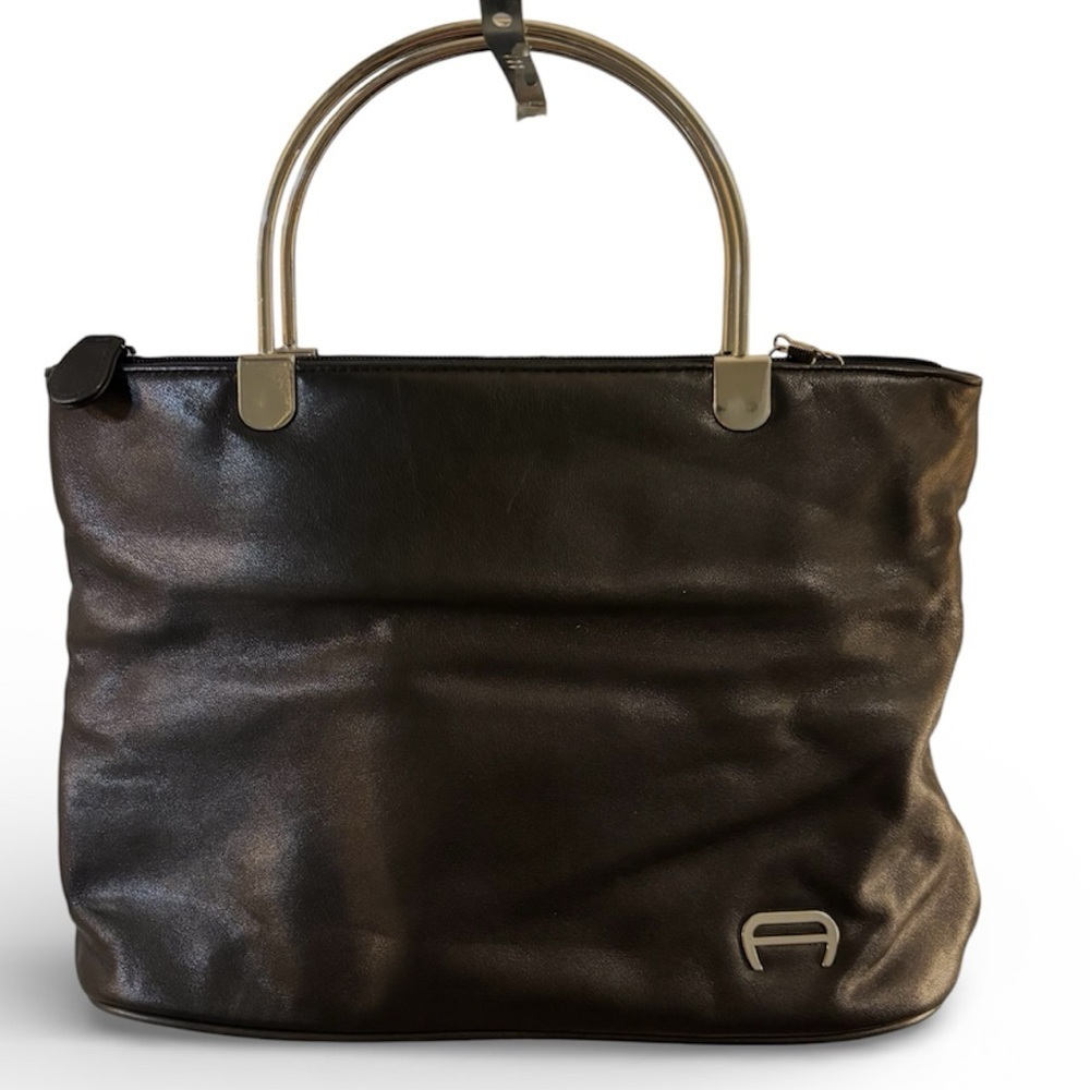 Vintage Etienne Aigner Black Leather Purse
